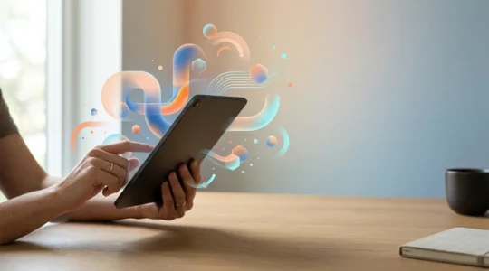 Interface utilisateur avec éléments psychologiques de conversion et parcours client visualisé