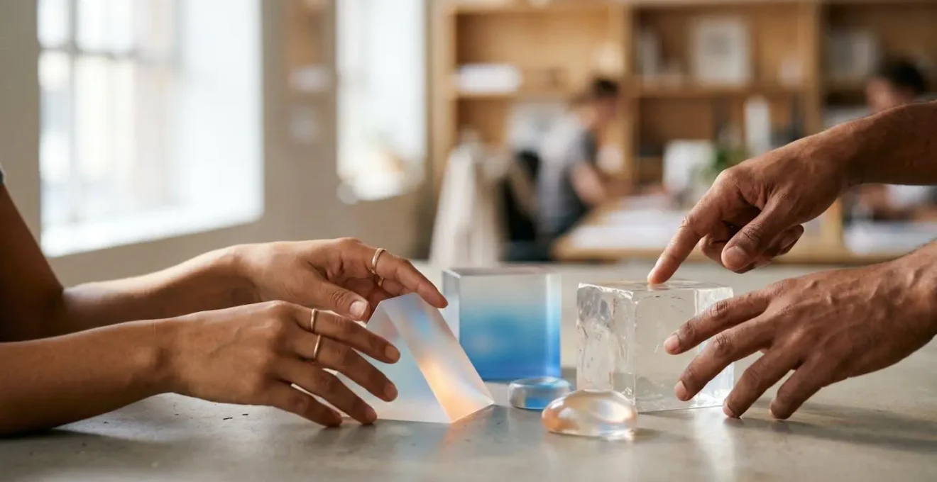 Scène symbolisant l'engagement humain avec les données au quotidien dans un environnement professionnel