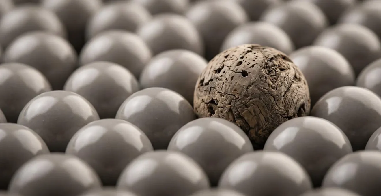 Représentation conceptuelle d'une rupture de pattern visuel captant l'attention instantanément